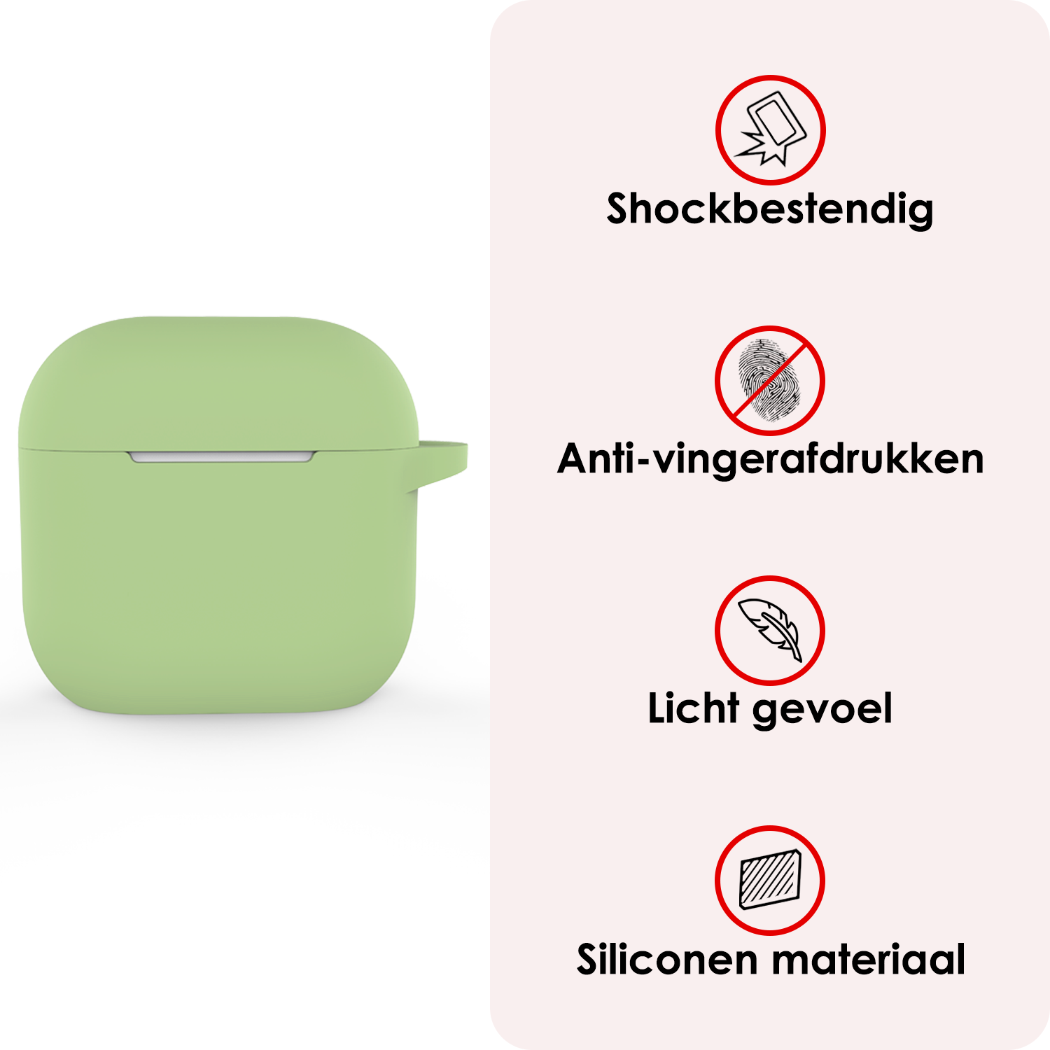 NoXx NoXx Siliconen Hoesje Voor Apple AirPods 4 - Groen