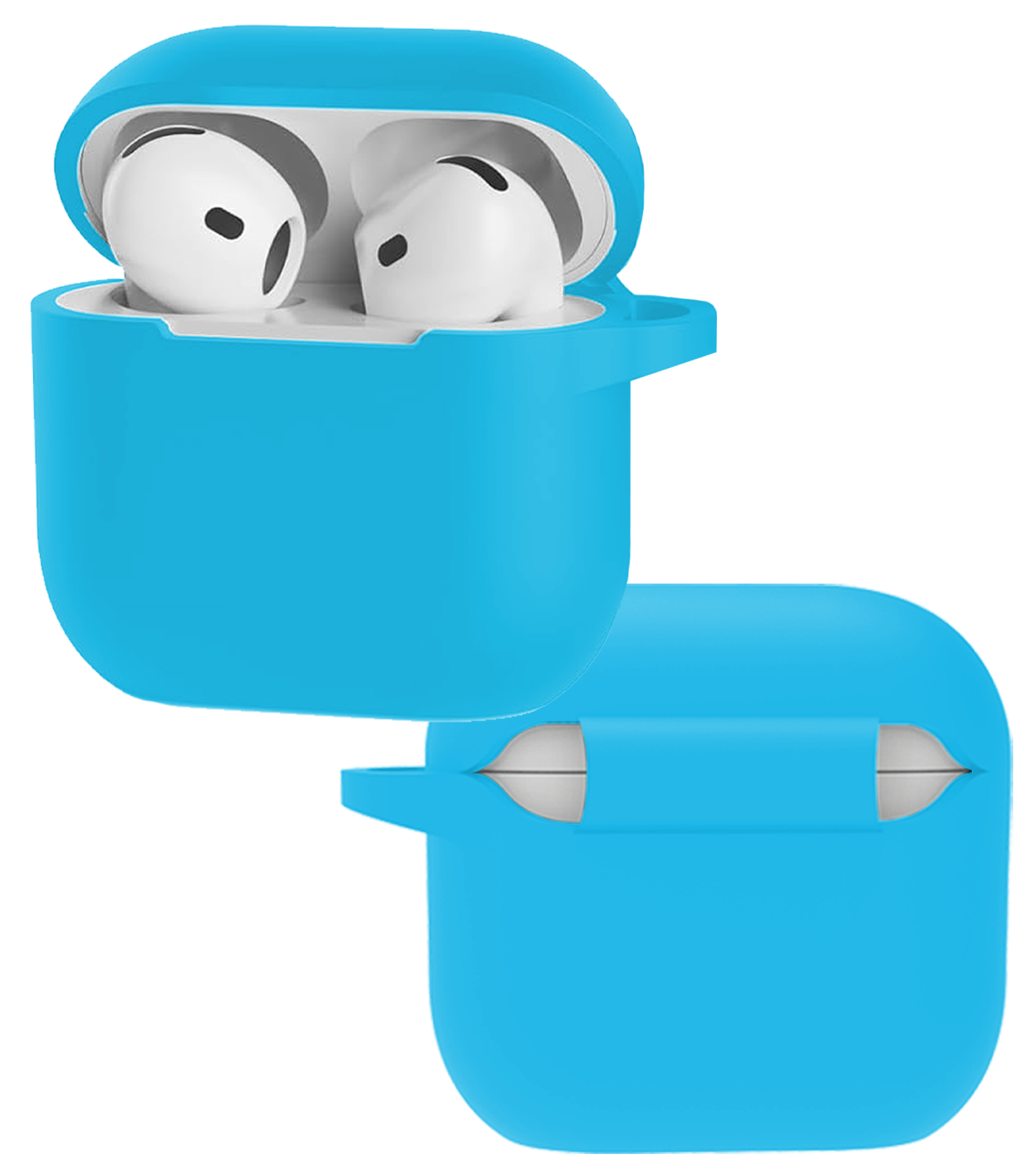 NoXx NoXx Siliconen Hoesje Voor Apple AirPods 4 - Lichtblauw