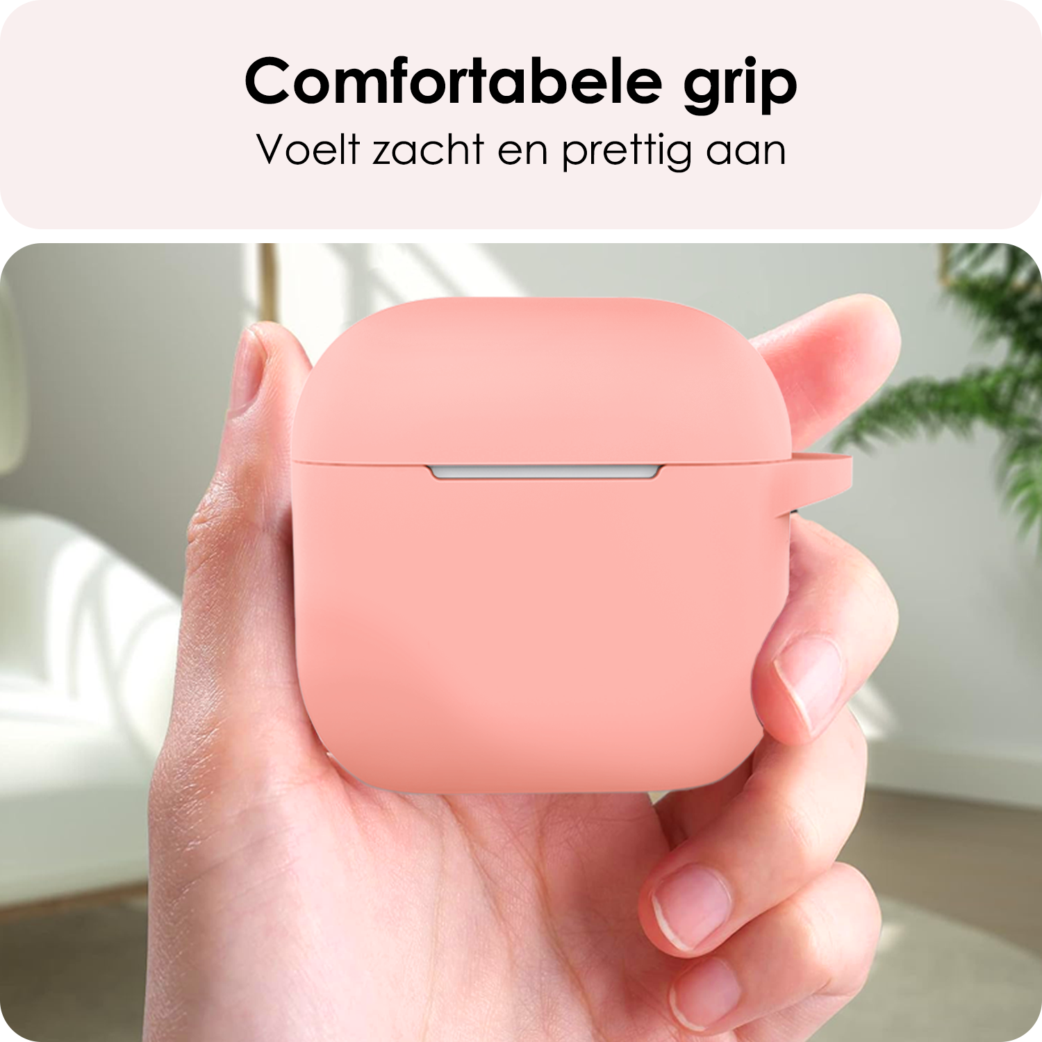 NoXx NoXx Siliconen Hoesje Voor Apple AirPods 4 - Lichtroze