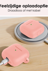 NoXx NoXx Siliconen Hoesje Voor Apple AirPods 4 - Lichtroze