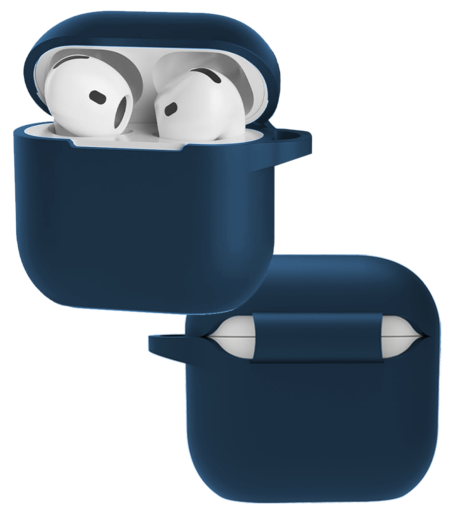 NoXx NoXx Siliconen Hoesje Voor Apple AirPods 4 - Navy