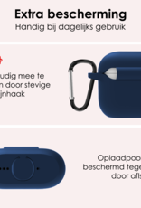 NoXx NoXx Siliconen Hoesje Voor Apple AirPods 4 - Navy