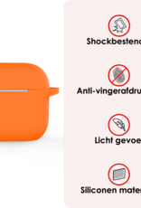 NoXx NoXx Siliconen Hoesje Voor Apple AirPods 4 - Oranje
