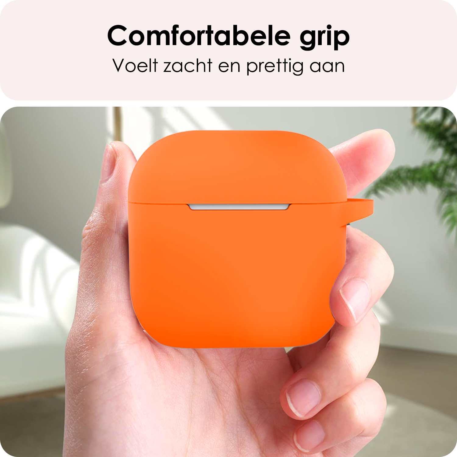 NoXx NoXx Siliconen Hoesje Voor Apple AirPods 4 - Oranje