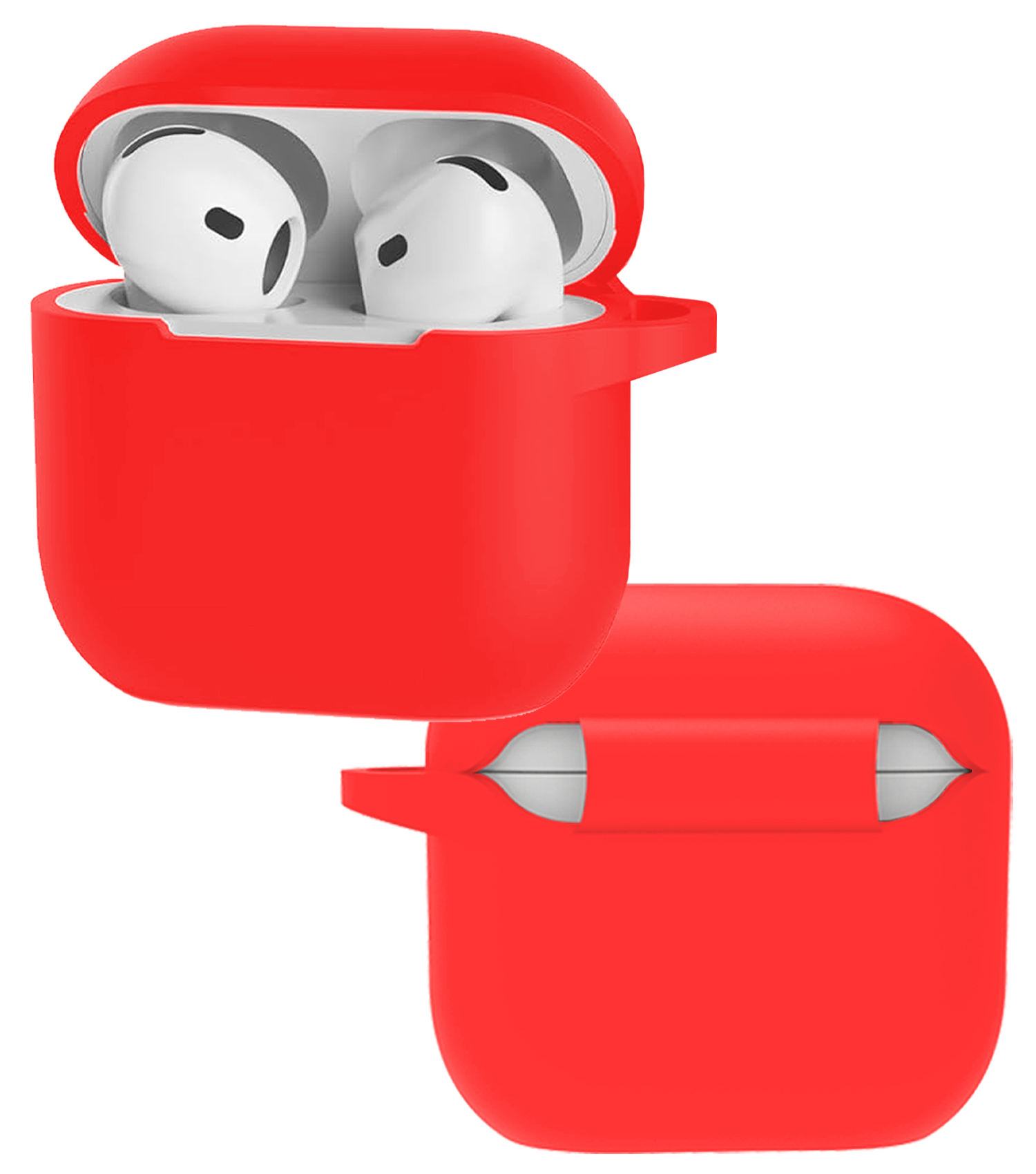 NoXx NoXx Siliconen Hoesje Voor Apple AirPods 4 - Rood