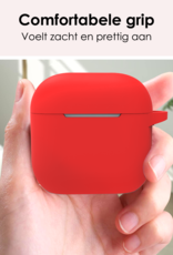 NoXx NoXx Siliconen Hoesje Voor Apple AirPods 4 - Rood