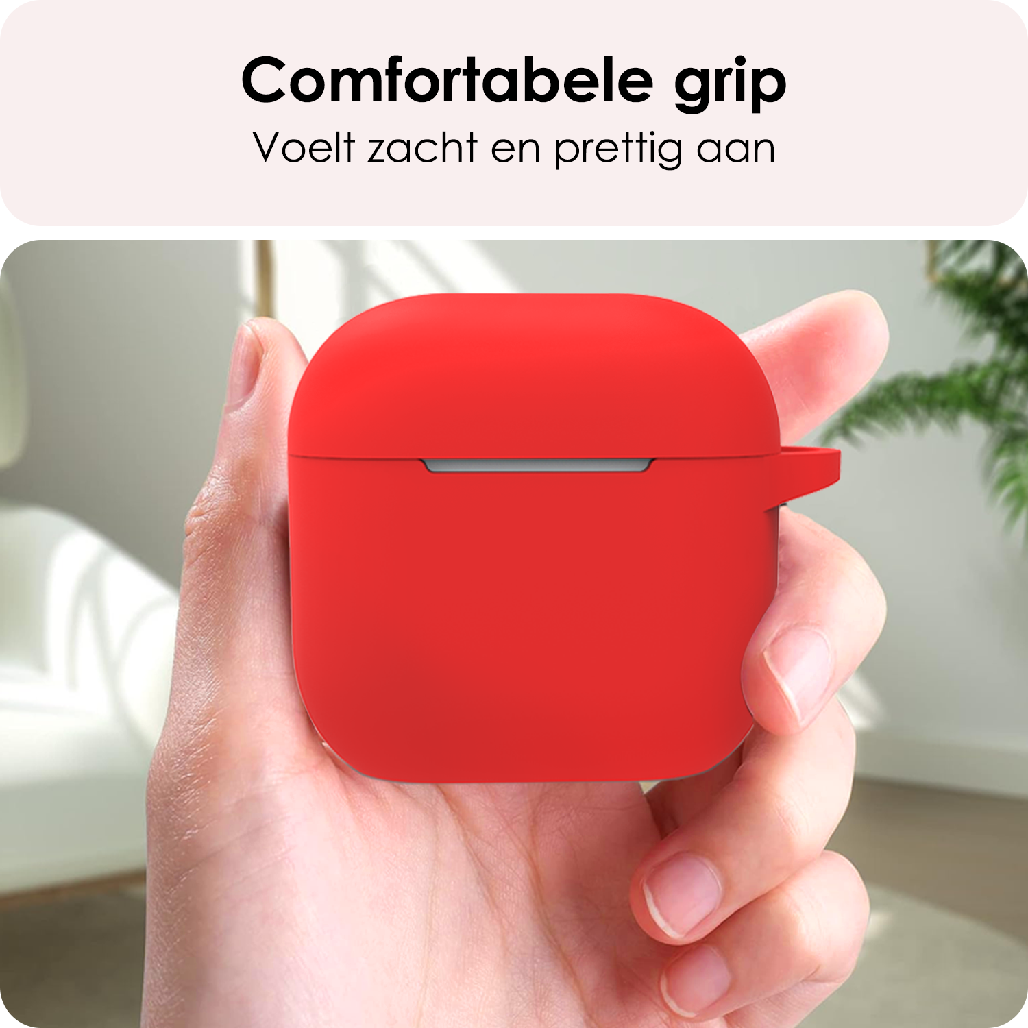 NoXx NoXx Siliconen Hoesje Voor Apple AirPods 4 - Rood