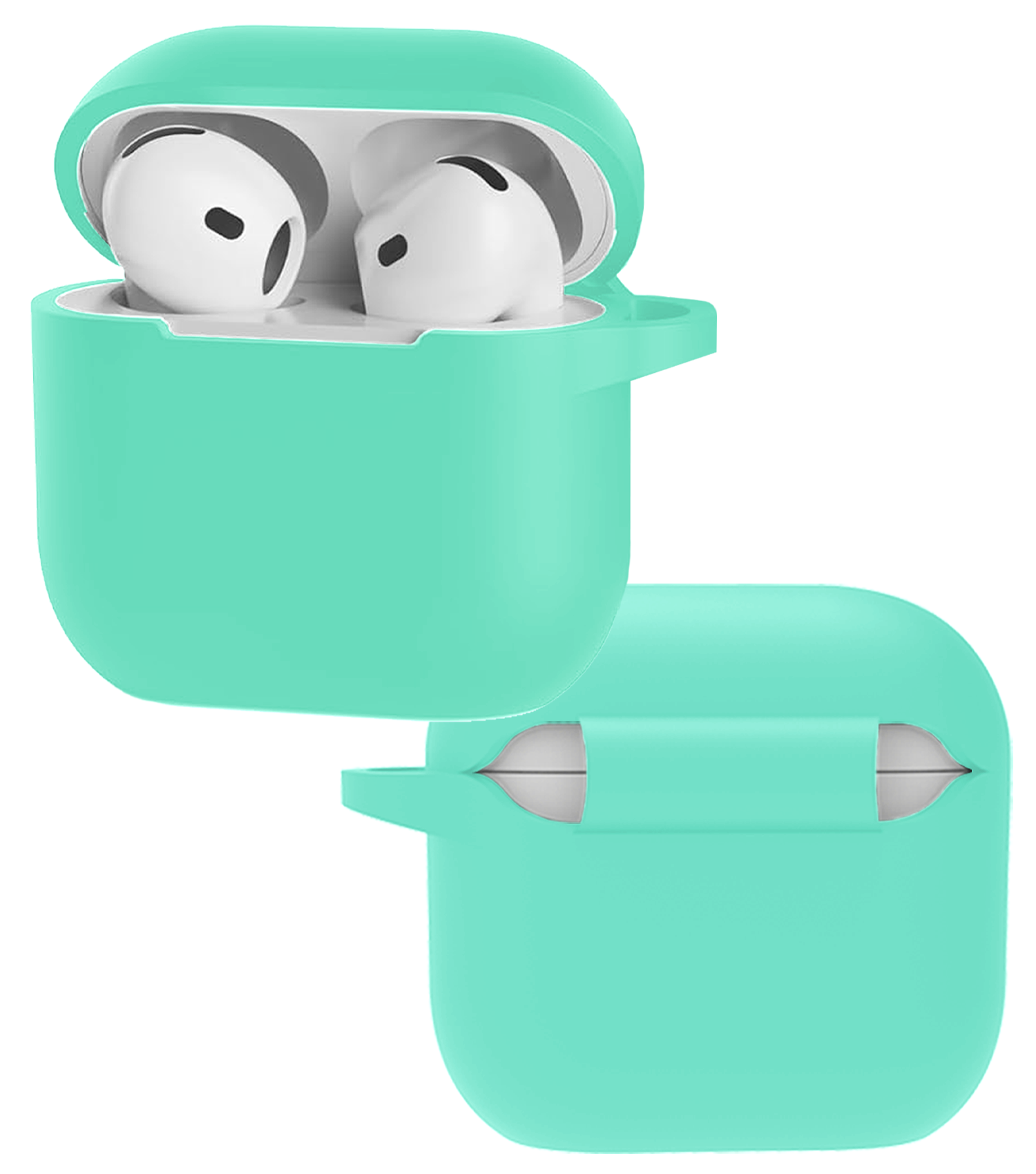NoXx NoXx Siliconen Hoesje Voor Apple AirPods 4 - Turquoise