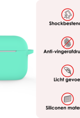 NoXx NoXx Siliconen Hoesje Voor Apple AirPods 4 - Turquoise
