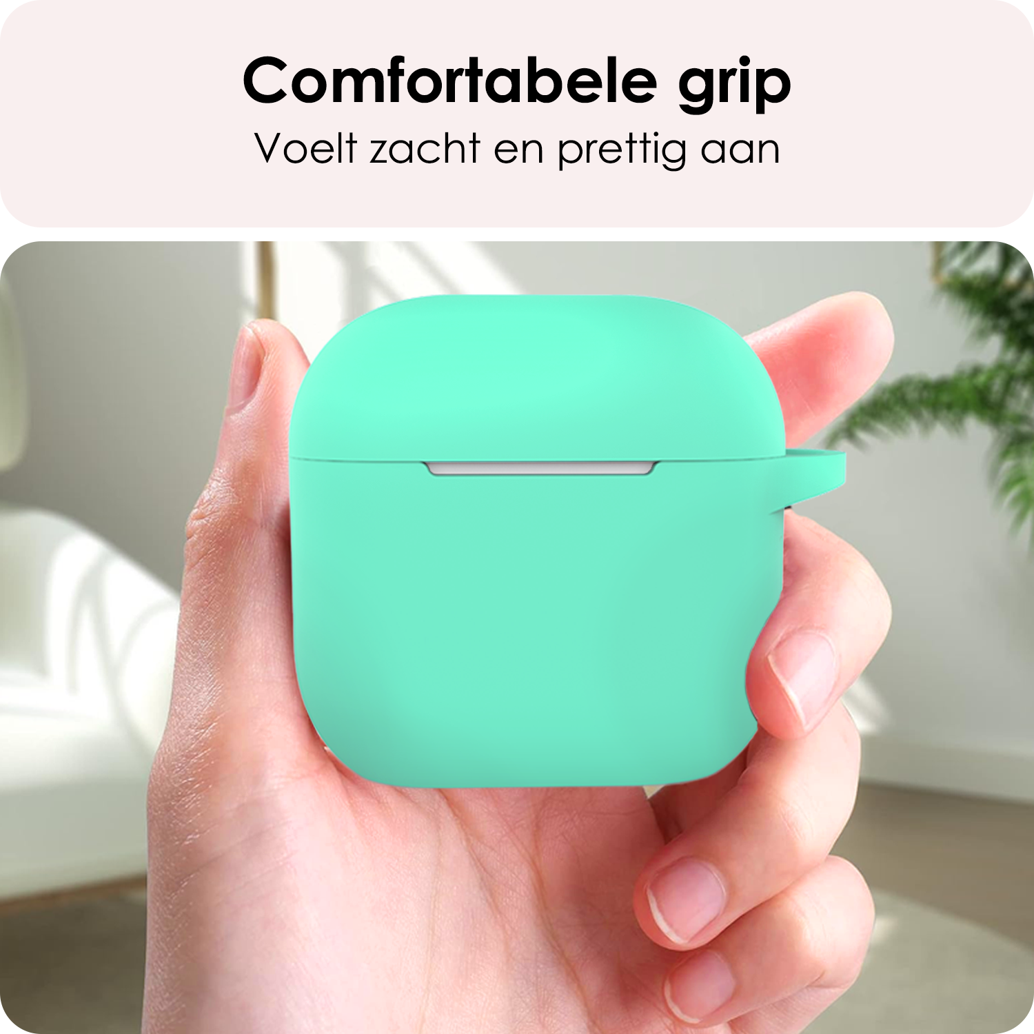 NoXx NoXx Siliconen Hoesje Voor Apple AirPods 4 - Turquoise