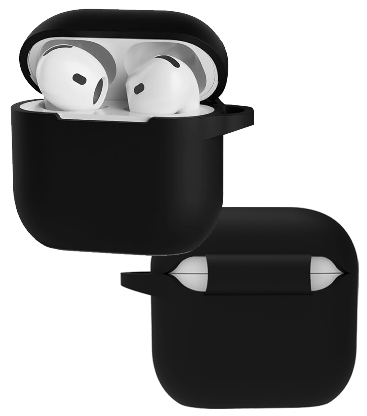 NoXx NoXx Siliconen Hoesje Voor Apple AirPods 4 - Zwart
