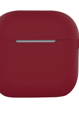 Nomfy Nomfy Siliconen Hoesje Voor Apple AirPods 4 - Donkerrood