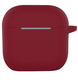 Nomfy Nomfy Siliconen Hoesje Voor Apple AirPods 4 - Donkerrood