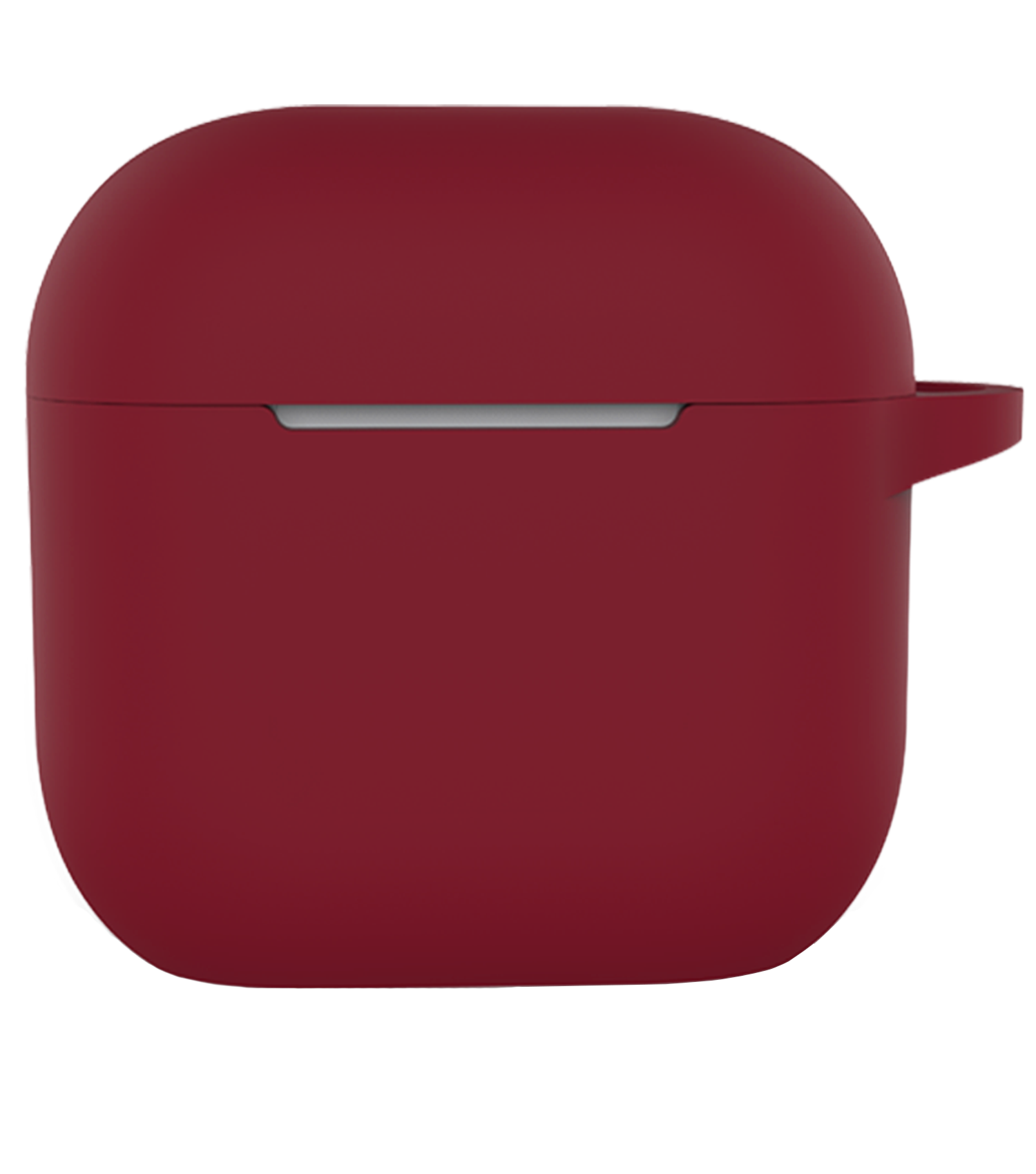 Nomfy Nomfy Siliconen Hoesje Voor Apple AirPods 4 - Donkerrood