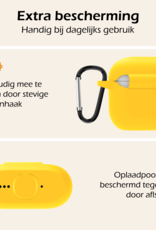 Nomfy Nomfy Siliconen Hoesje Voor Apple AirPods 4 - Geel