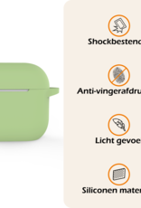 Nomfy Nomfy Siliconen Hoesje Voor Apple AirPods 4 - Groen