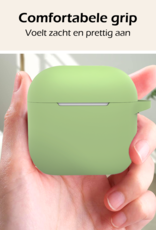 Nomfy Nomfy Siliconen Hoesje Voor Apple AirPods 4 - Groen