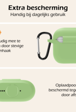 Nomfy Nomfy Siliconen Hoesje Voor Apple AirPods 4 - Groen