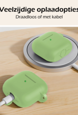 Nomfy Nomfy Siliconen Hoesje Voor Apple AirPods 4 - Groen