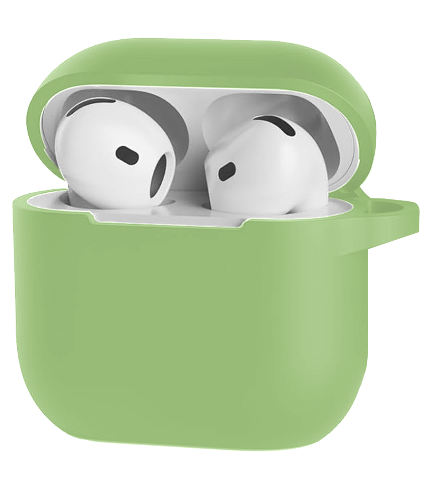 Nomfy Nomfy Siliconen Hoesje Voor Apple AirPods 4 - Groen