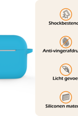 Nomfy Nomfy Siliconen Hoesje Voor Apple AirPods 4 - Lichtblauw