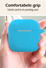 Nomfy Nomfy Siliconen Hoesje Voor Apple AirPods 4 - Lichtblauw