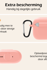 Nomfy Nomfy Siliconen Hoesje Voor Apple AirPods 4 - Lichtroze