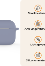 Nomfy Nomfy Siliconen Hoesje Voor Apple AirPods 4 - Lila