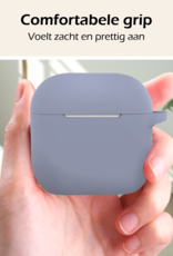 Nomfy Nomfy Siliconen Hoesje Voor Apple AirPods 4 - Lila