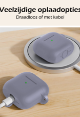 Nomfy Nomfy Siliconen Hoesje Voor Apple AirPods 4 - Lila