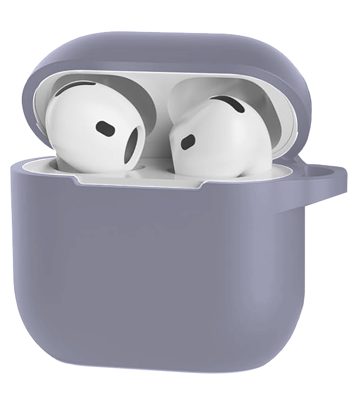 Nomfy Nomfy Siliconen Hoesje Voor Apple AirPods 4 - Lila