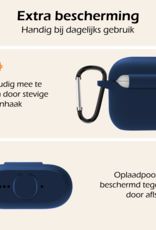 Nomfy Nomfy Siliconen Hoesje Voor Apple AirPods 4 - Navy