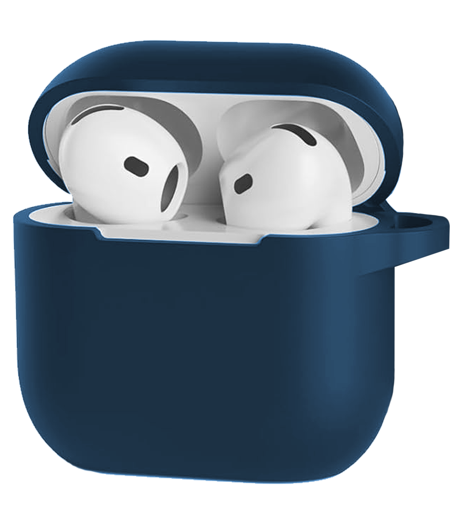 Nomfy Nomfy Siliconen Hoesje Voor Apple AirPods 4 - Navy