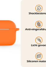 Nomfy Nomfy Siliconen Hoesje Voor Apple AirPods 4 - Oranje