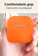 Nomfy Nomfy Siliconen Hoesje Voor Apple AirPods 4 - Oranje
