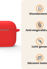 Nomfy Nomfy Siliconen Hoesje Voor Apple AirPods 4 - Rood