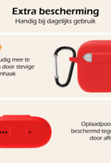 Nomfy Nomfy Siliconen Hoesje Voor Apple AirPods 4 - Rood