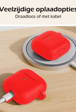 Nomfy Nomfy Siliconen Hoesje Voor Apple AirPods 4 - Rood