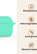 Nomfy Nomfy Siliconen Hoesje Voor Apple AirPods 4 - Turquoise
