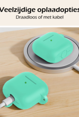 Nomfy Nomfy Siliconen Hoesje Voor Apple AirPods 4 - Turquoise
