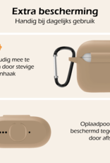 Nomfy Nomfy Siliconen Hoesje Voor Apple AirPods 4 - Zand