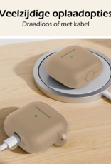 Nomfy Nomfy Siliconen Hoesje Voor Apple AirPods 4 - Zand