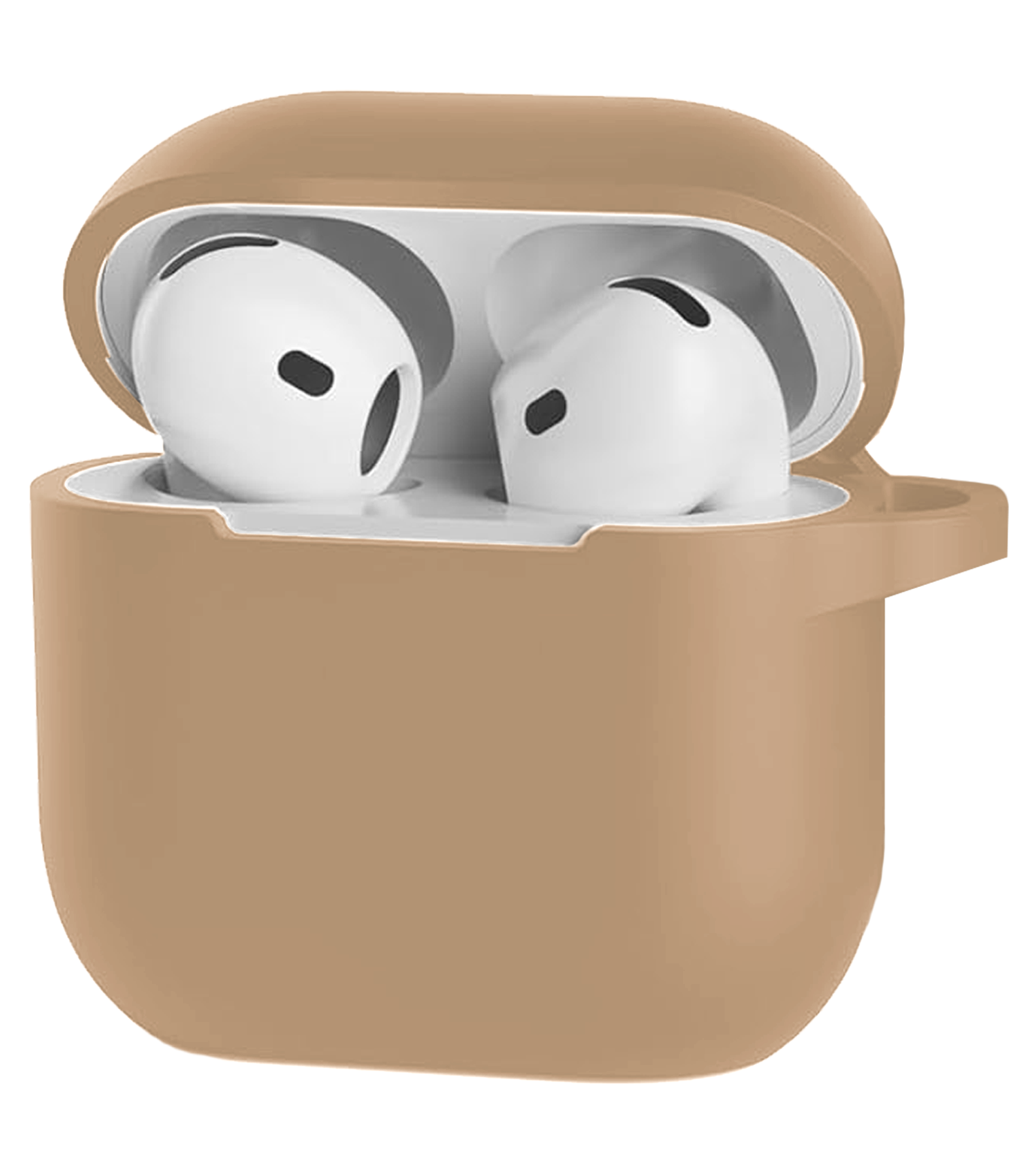 Nomfy Nomfy Siliconen Hoesje Voor Apple AirPods 4 - Zand