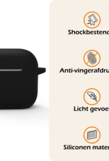 Nomfy Nomfy Siliconen Hoesje Voor Apple AirPods 4 - Zwart