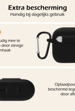 Nomfy Nomfy Siliconen Hoesje Voor Apple AirPods 4 - Zwart