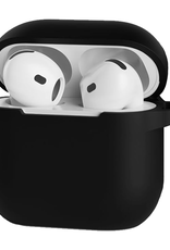 Nomfy Nomfy Siliconen Hoesje Voor Apple AirPods 4 - Zwart