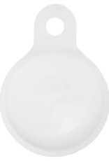 BASEY. Hoesje Geschikt voor Apple AirTag Hoesje Case Hoesje Geschikt voor Apple AirTag Sleutelhanger Siliconen Hoes - Wit - 4 Stuks