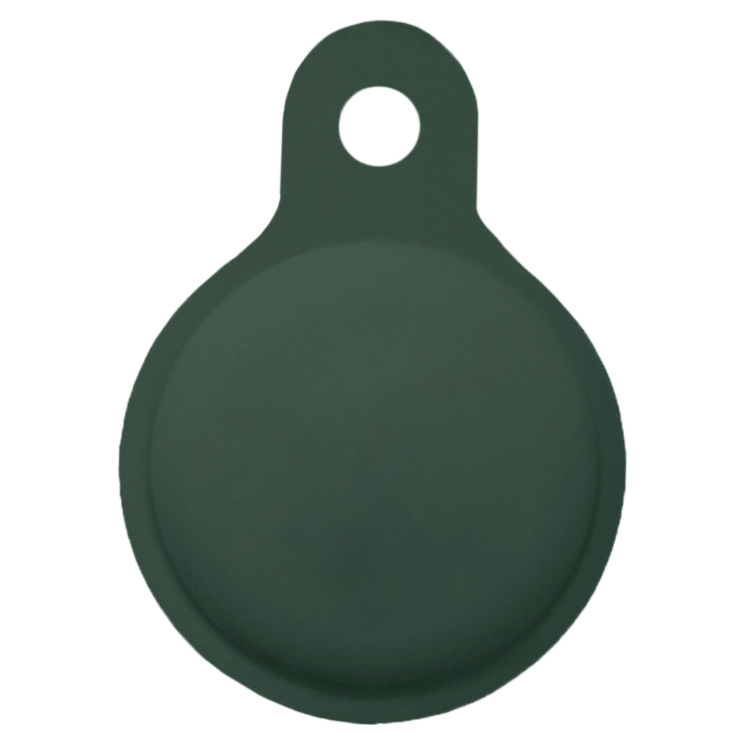 NoXx Hoesje Geschikt voor Apple AirTag-Sleutelhanger Houder Siliconen Hoes - Hoes Geschikt voor Apple AirTag Hoesje - Donkergroen - 4x