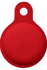 NoXx Hoesje Geschikt voor Apple AirTag-Sleutelhanger Houder Siliconen Hoes - Hoes Geschikt voor Apple AirTag Hoesje - Donkerrood - 4x