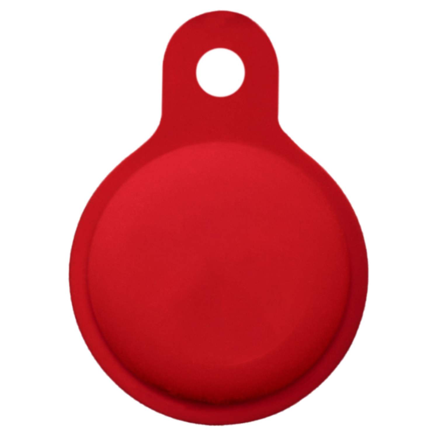 NoXx Hoesje Geschikt voor Apple AirTag-Sleutelhanger Houder Siliconen Hoes - Hoes Geschikt voor Apple AirTag Hoesje - Donkerrood - 4x